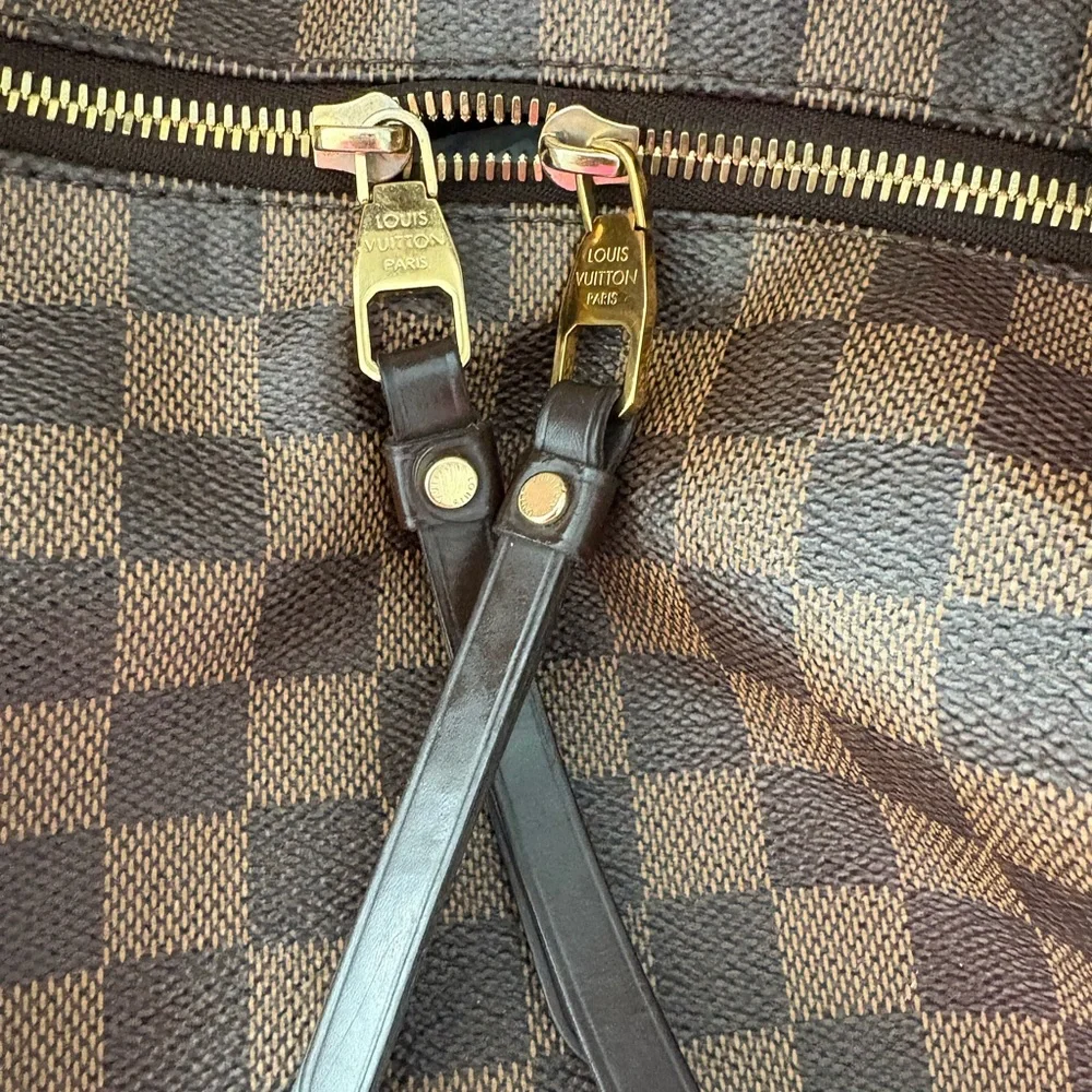 Brown Checkered Women's Bag